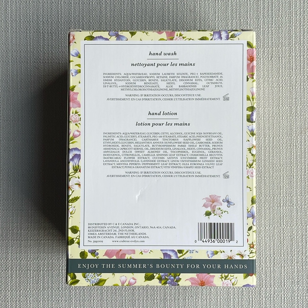 Crabtree & Evelyn summer hill gift set hand wash hand lotion - Picture 3 of 10